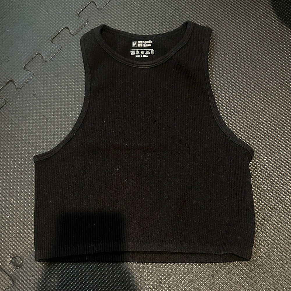 H&M Black Ribbed Tank Top